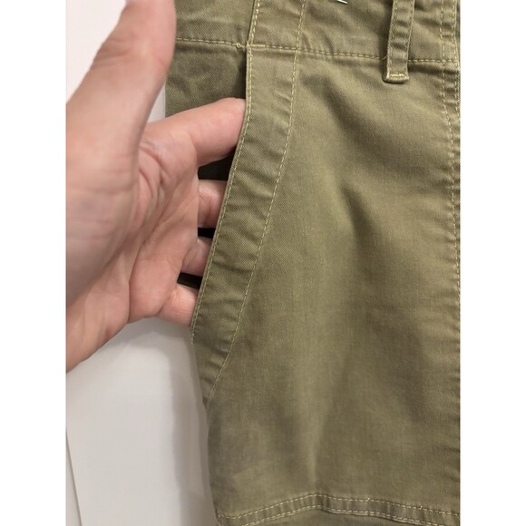 Nili Lotan French military $375 Army Green wide leg cropped Pants sz 4 2609988 - Picture 9 of 12